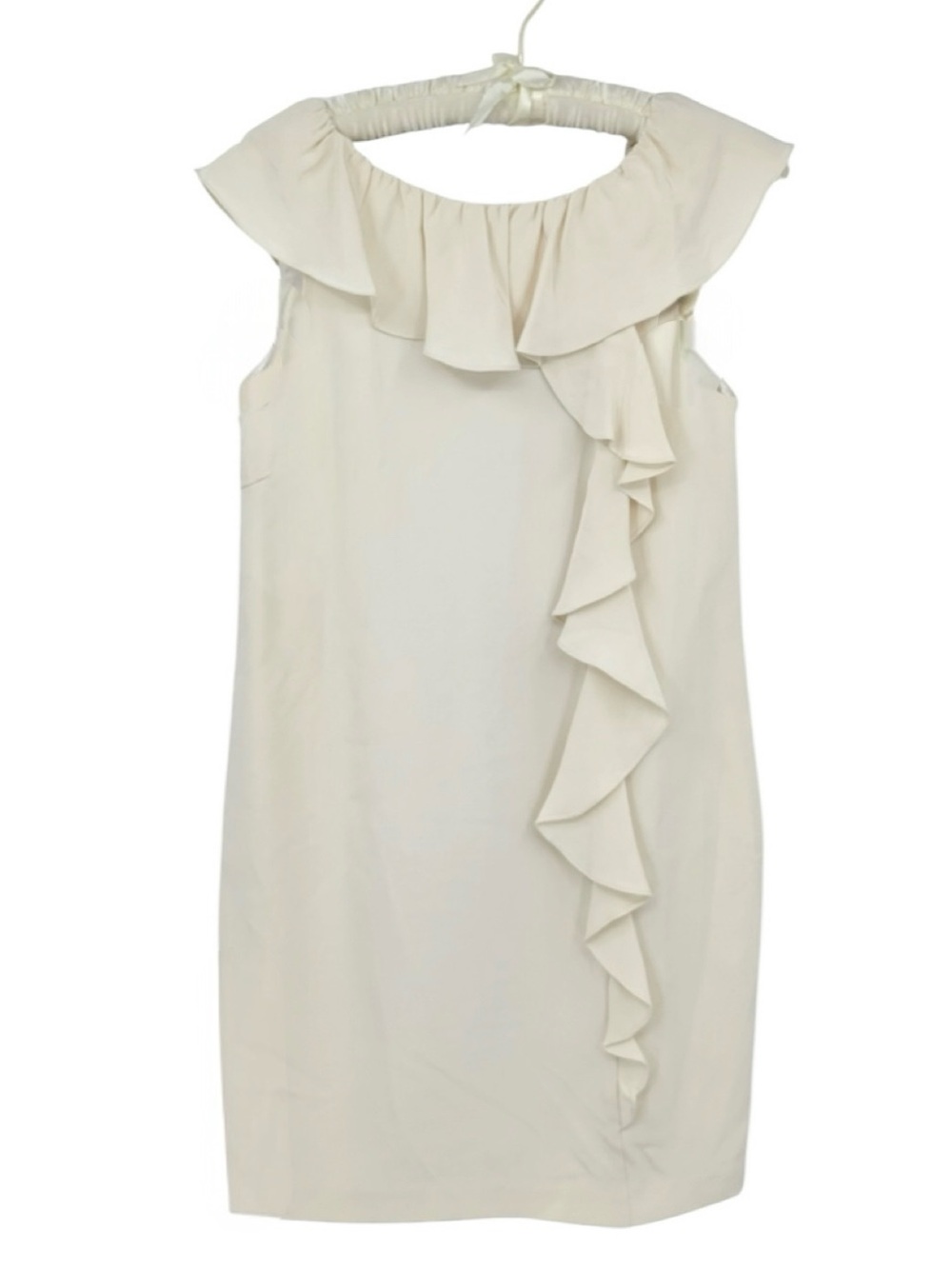 Jay Godfrey 100% Silk Ruffle Shift Dress Size 6